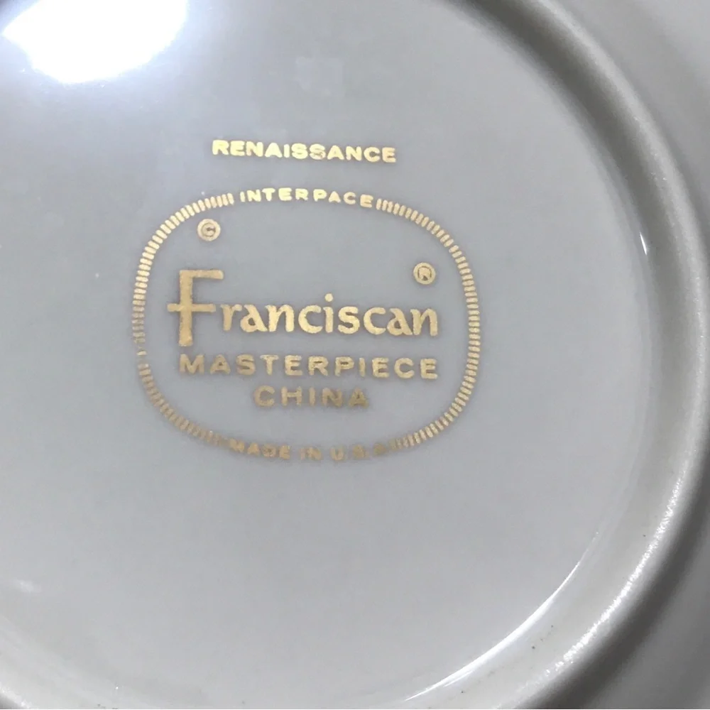 Vintage Franciscan Gold Renaissance Masterpiece China Saucer. 6